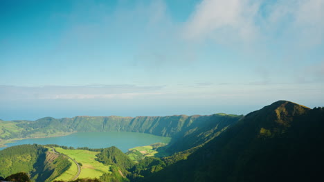 Picturesque-view-from-miradouro-viewpoint-overlooking-the-boca-do-inferno-volcanic-lake-landscape-on-Sao-Miguel-island-in-the-Azores