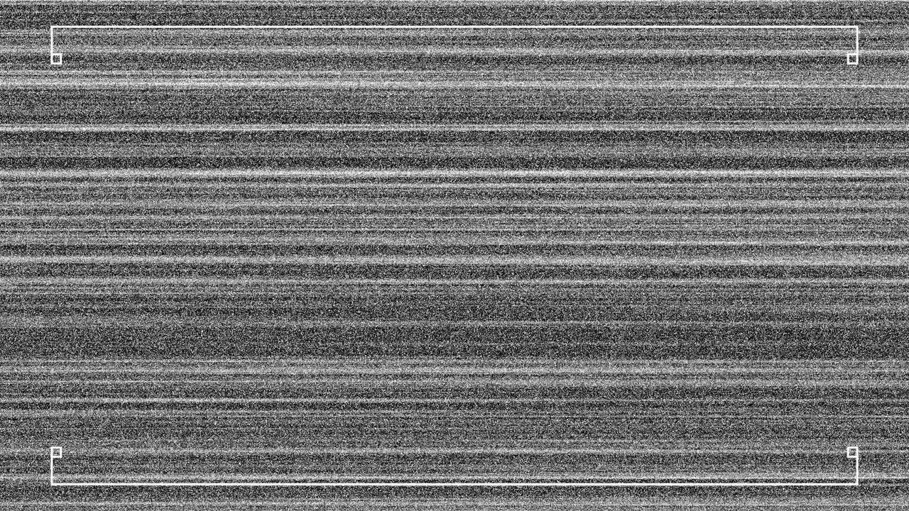 Animation of white lines over screen with glitch