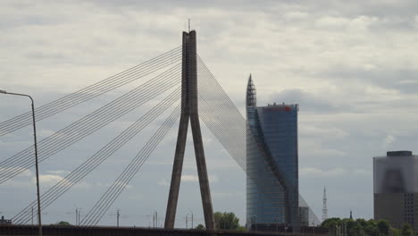 timelapse vansu bridge, riga latvia