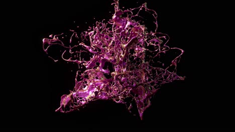salpicaduras de líquido abstractas