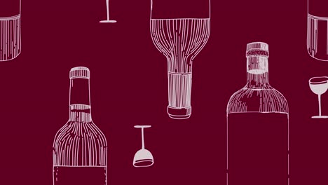 fondo de desplazamiento artístico de vino tinto sin costuras