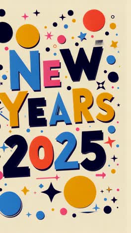 happy new year 2025 graphic design