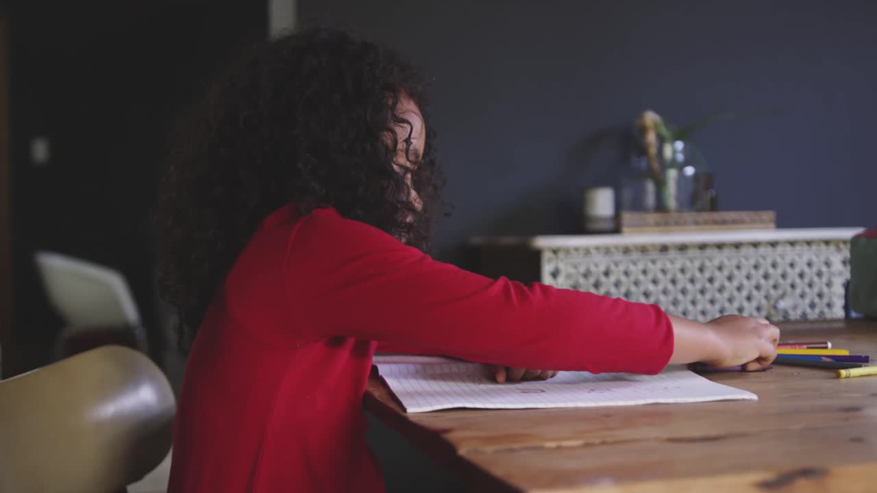 Family spending time at home together