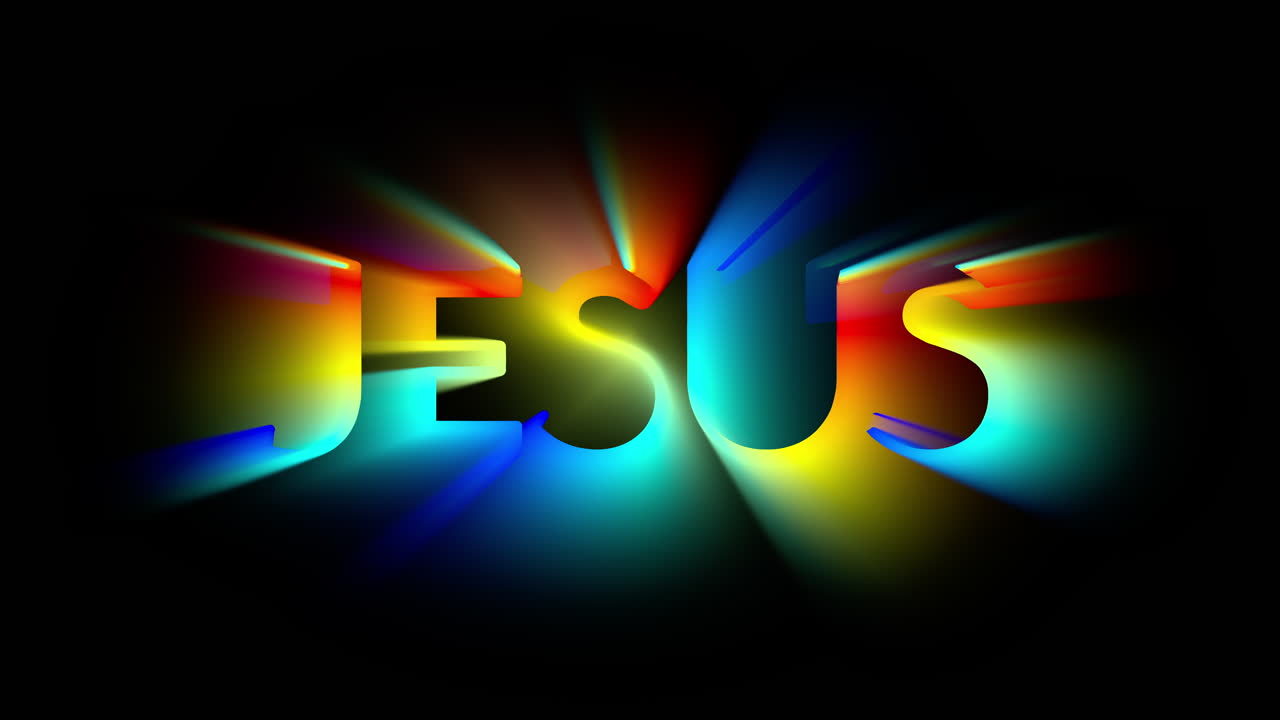 서치라이트 애니메이션 jesus 20초의 원활한 루프