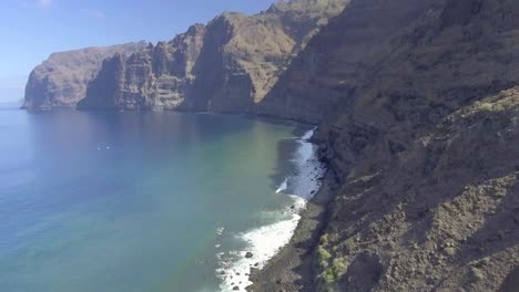 Tenerife-from-drone,-Canary-Islands.-Los-Gigantes