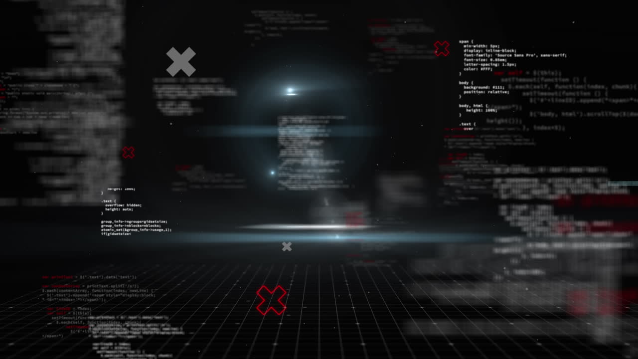 Animation of scope scanning over data processing