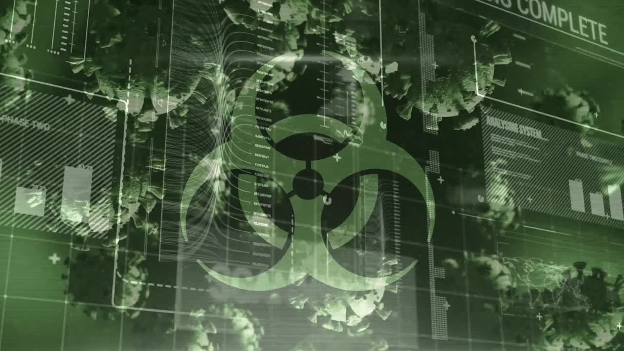 스 스캔 및 데이터 처리의 애니메이션 (fitman running)