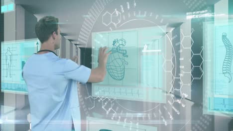 investigador que utiliza la tecnología