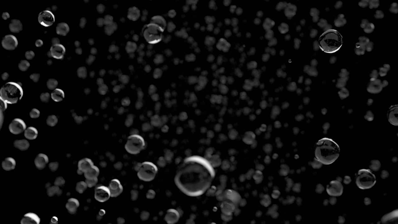 Water droplets rain close up falling DOF slow motion 4K