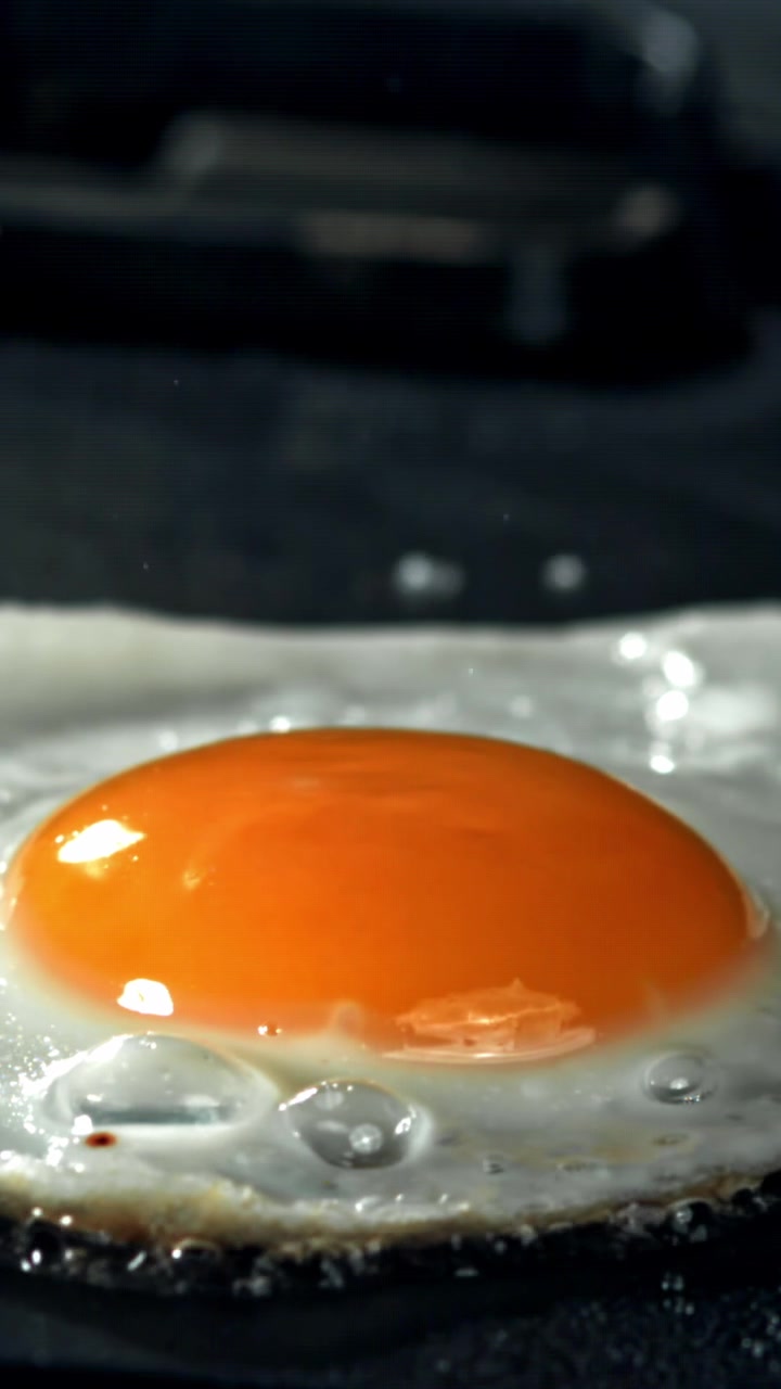 Delicious Fried Egg Sizzling in a Hot Pan