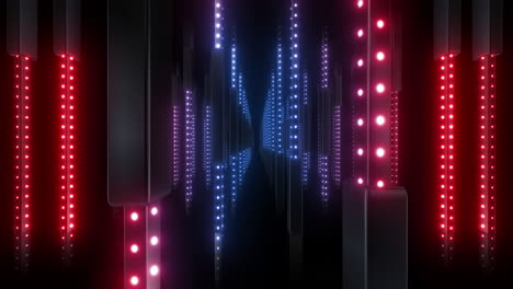 glowing neon tunnel visualizer