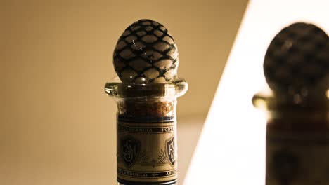 close-up of a decorative bottle stopper