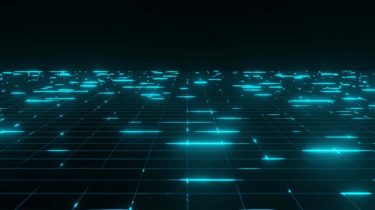 Futuristic Blue Glowing neon lines Lights SPACE background 3D rendering