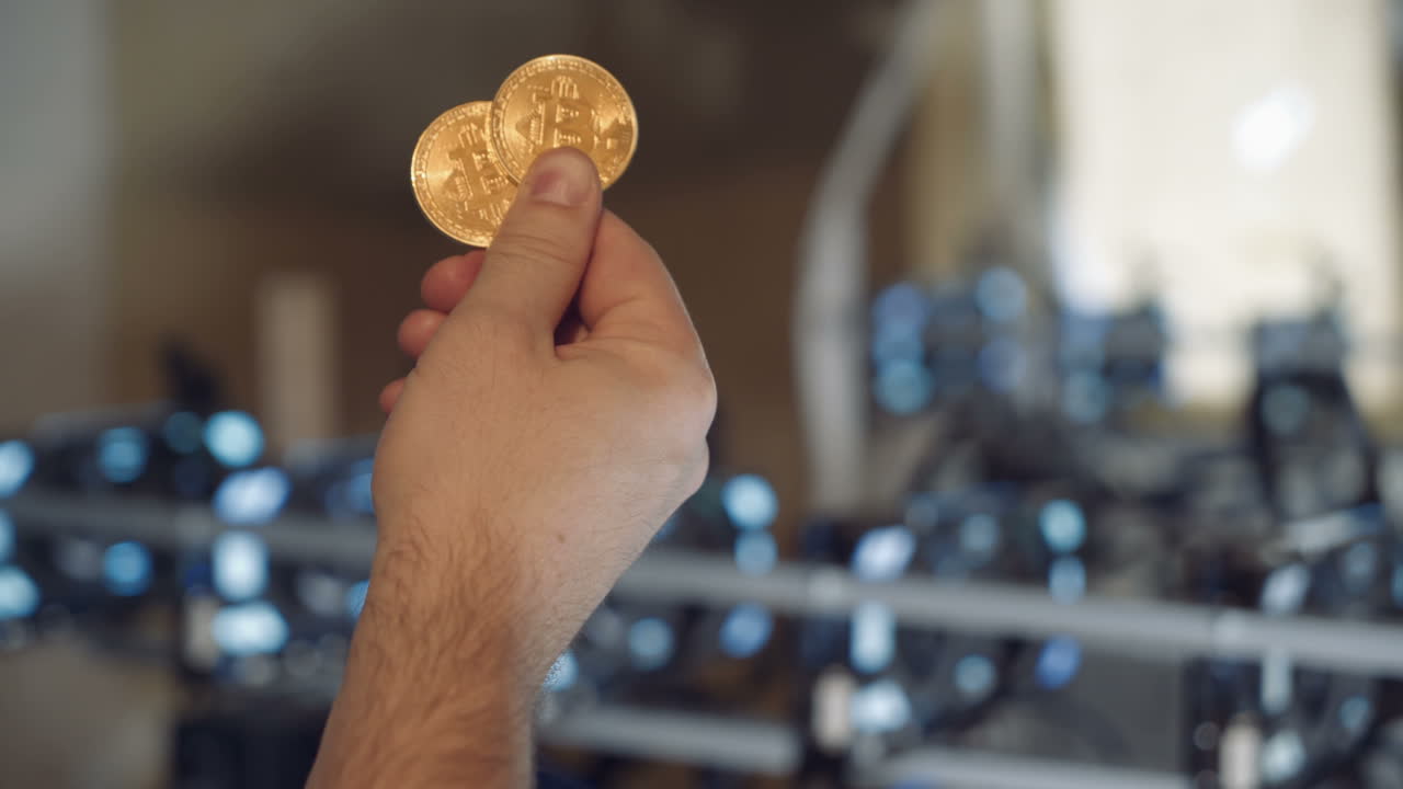 Bitcoin. Electronic virtual money for web banking and international network payment. Symbol of cryptocurrency