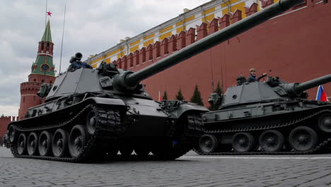 tanks parade on red square