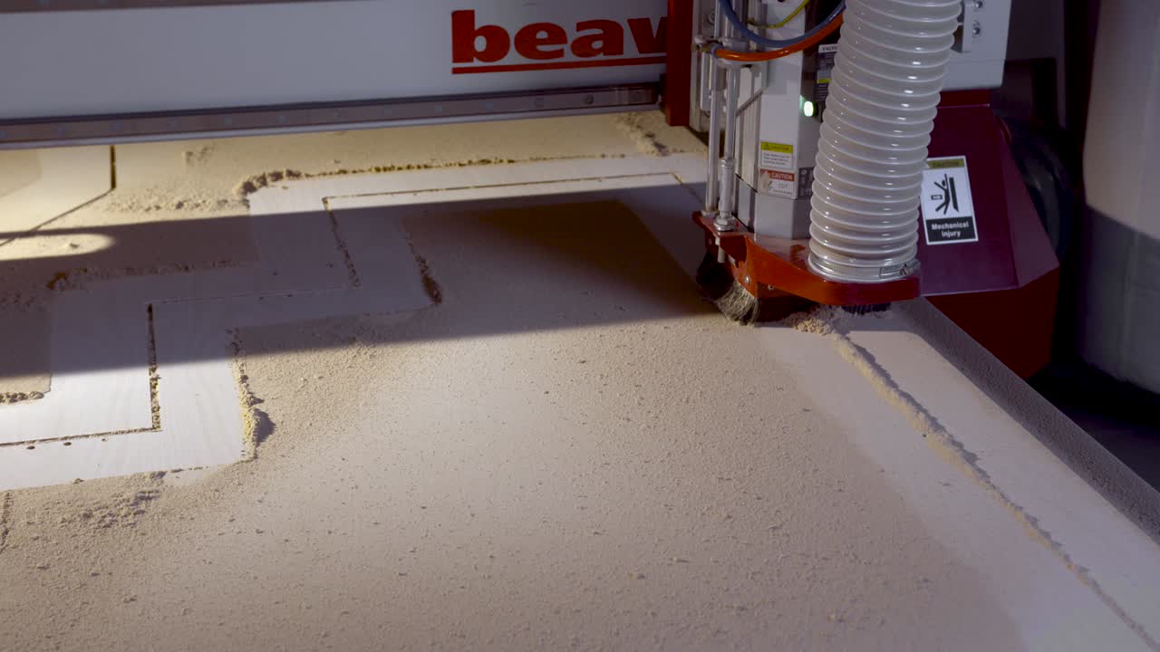 CNC Router Cutting Wood