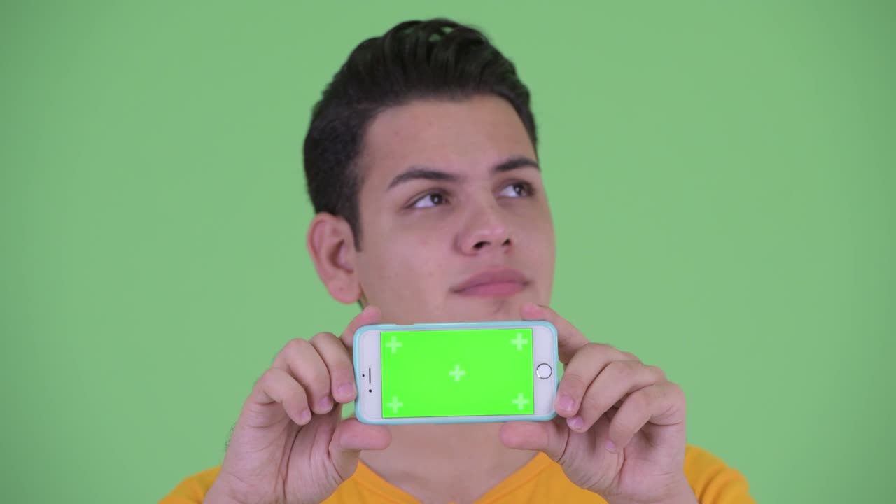 젊은 잘생긴 다민족 남자