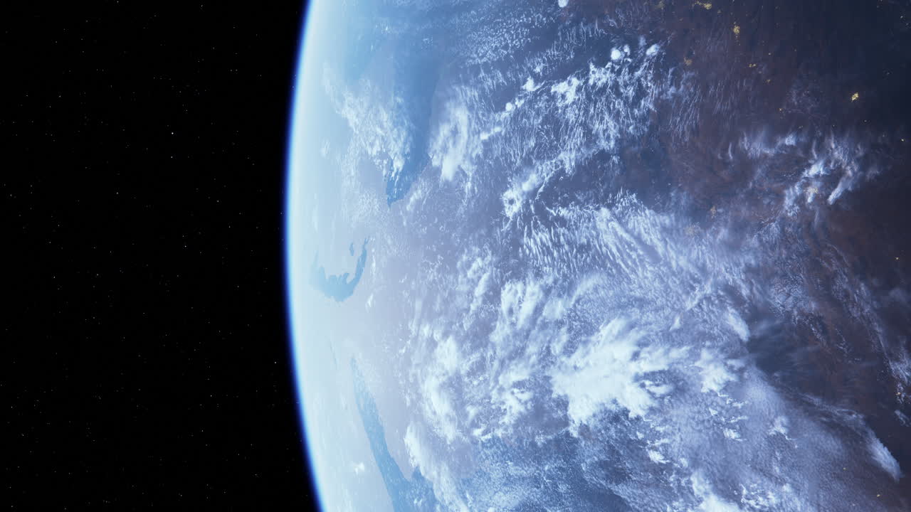 Earth viewed from space shuttle