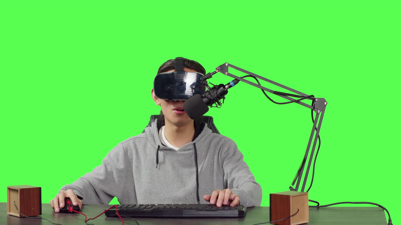 라이브 게임을 방송하는 비디오 블로거