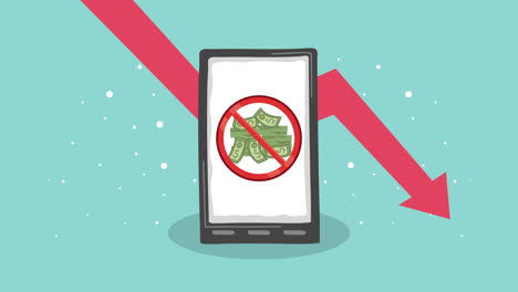 teléfono móvil y la disminución de los beneficios
