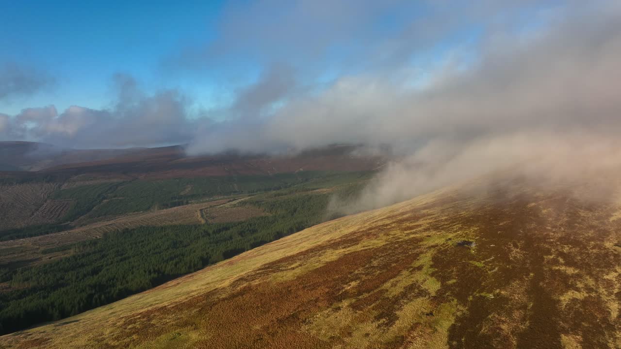 montaña tonelagee, wicklow, irlanda