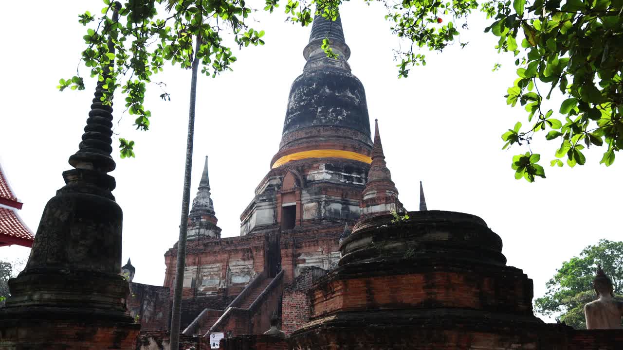 vista progresiva de la arquitectura de un templo histórico