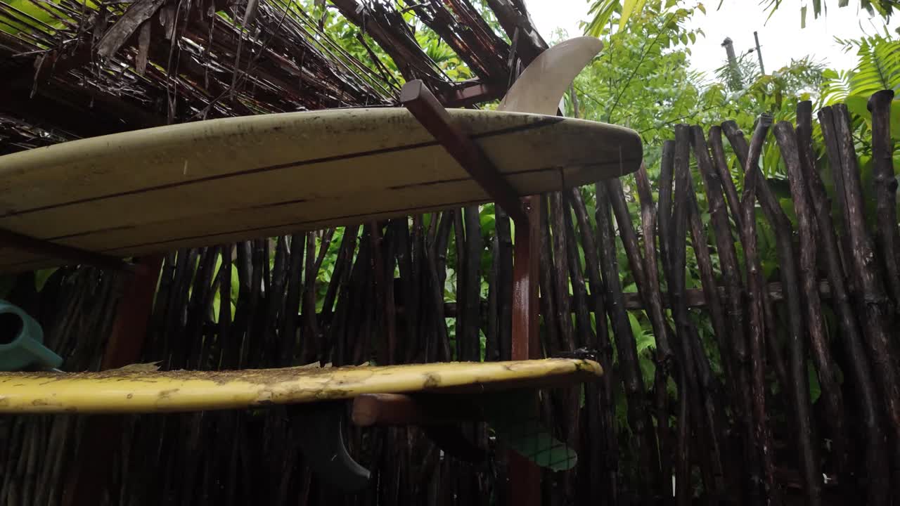 Surfboard surf foam board covered storage water sport storage shop holding area