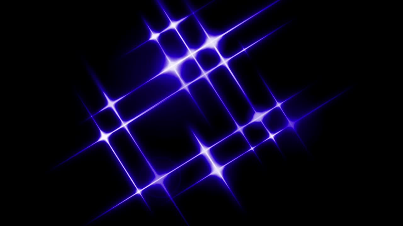 la animación la luz azul brilla sobre un fondo negro.