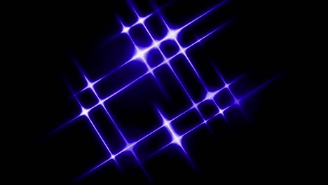 la animación la luz azul brilla sobre un fondo negro.
