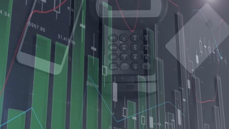 Animación-De-Gráficos-Y-Datos-Financieros-Sobre-Terminales-De-Pago-Y-Teléfonos-Inteligentes