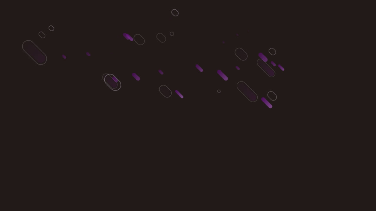 animación de senderos de luz púrpura en movimiento sobre un fondo negro