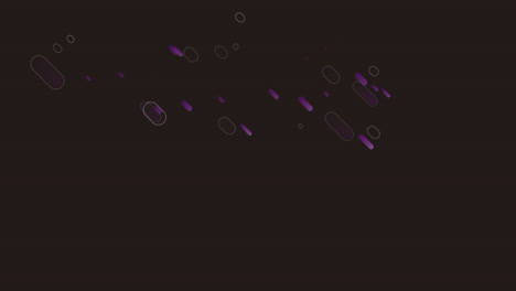 animación de senderos de luz púrpura en movimiento sobre un fondo negro