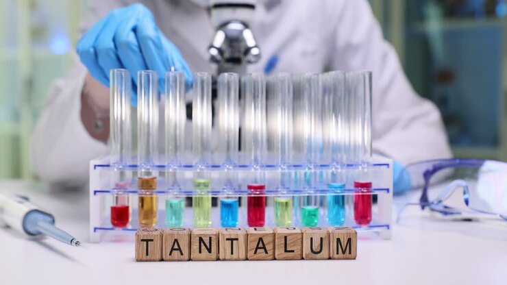 Scientist working with chemical samples in a laboratory
