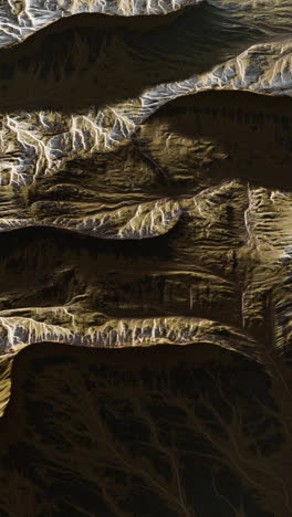 aerial view of a mountain range