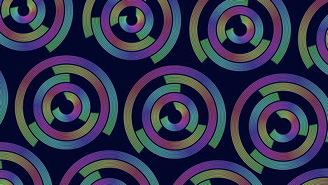 Abstract-rainbow-rings-geometric-pattern-in-rows