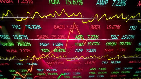 Animación-Del-Procesamiento-De-Datos-Digitales-Sobre-Escaneo-De-Alcance-Sobre-Fondo-Oscuro