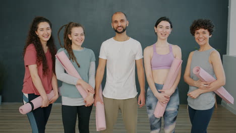 group of people practicing yoga