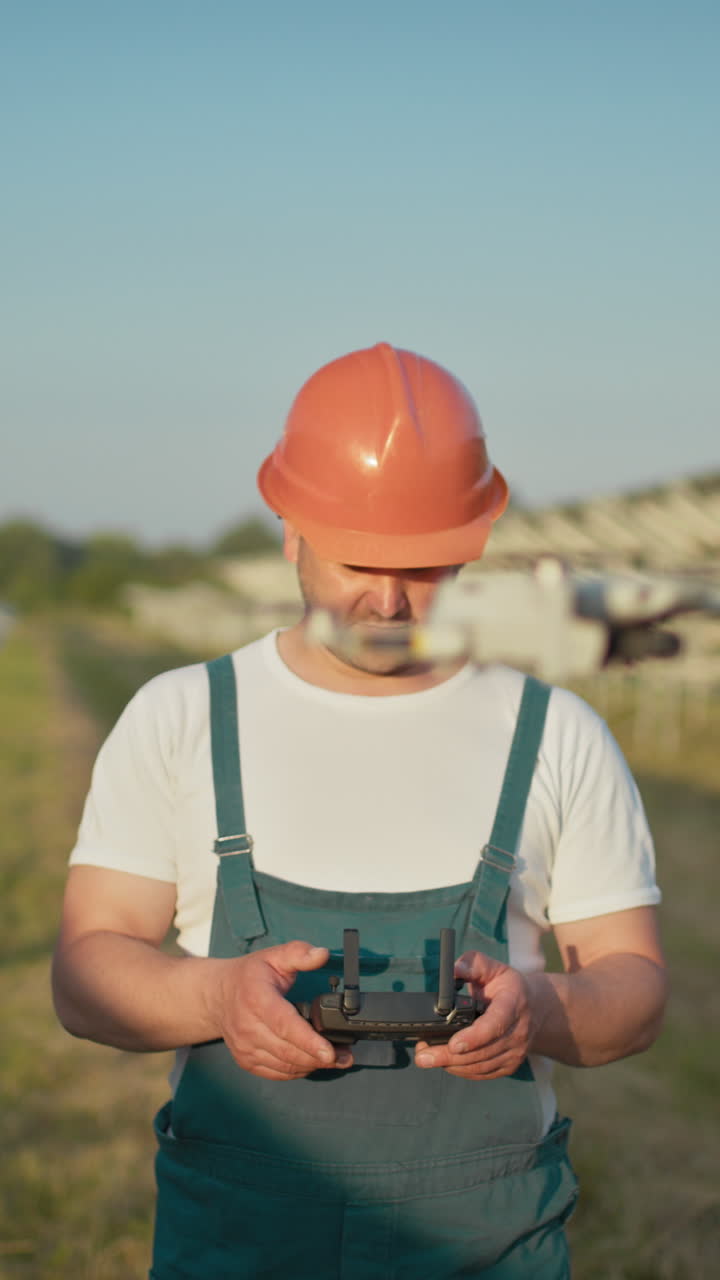 Drone pilot in vertical video