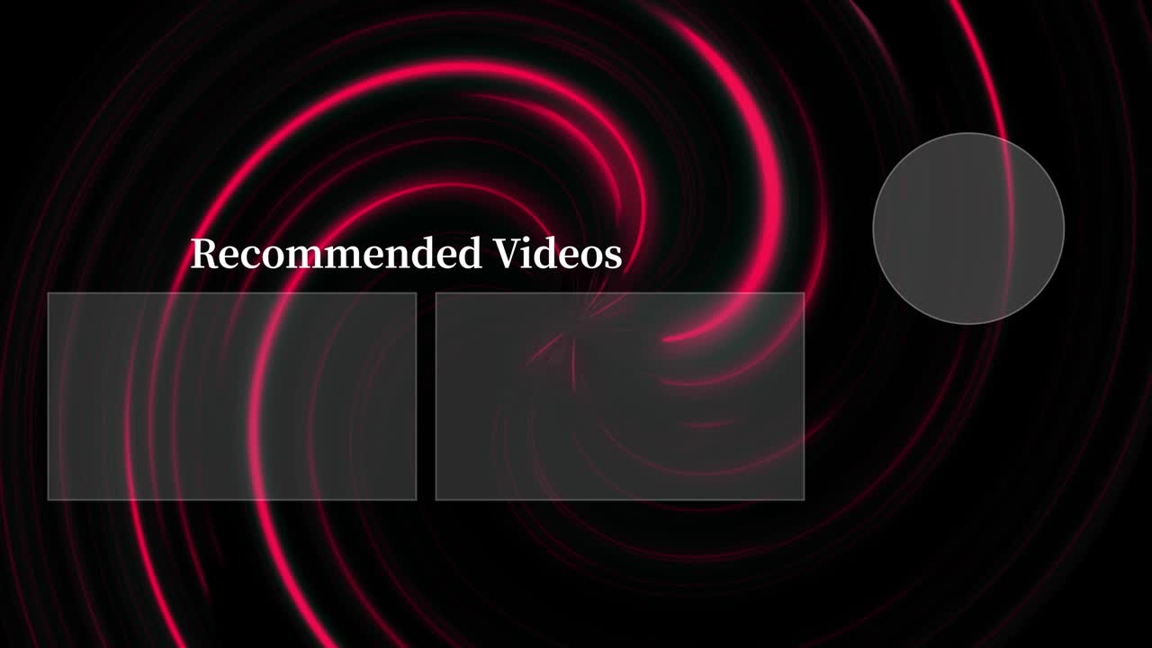 Vortex neon end card ending screen motion graphics