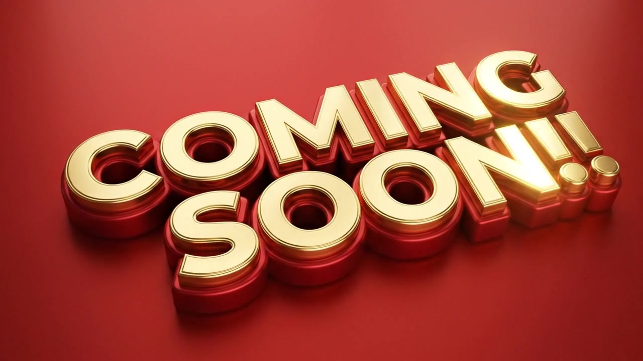 Coming Soon Promotional Text Animation With Cinematic Design and Dark Background