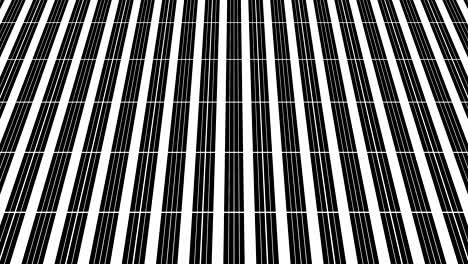 patrón gráfico en blanco y negro que se inclina hacia arriba y se mueve, compuesto de formas geométricas
