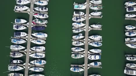 Aerial-of-a-Marina-in-California