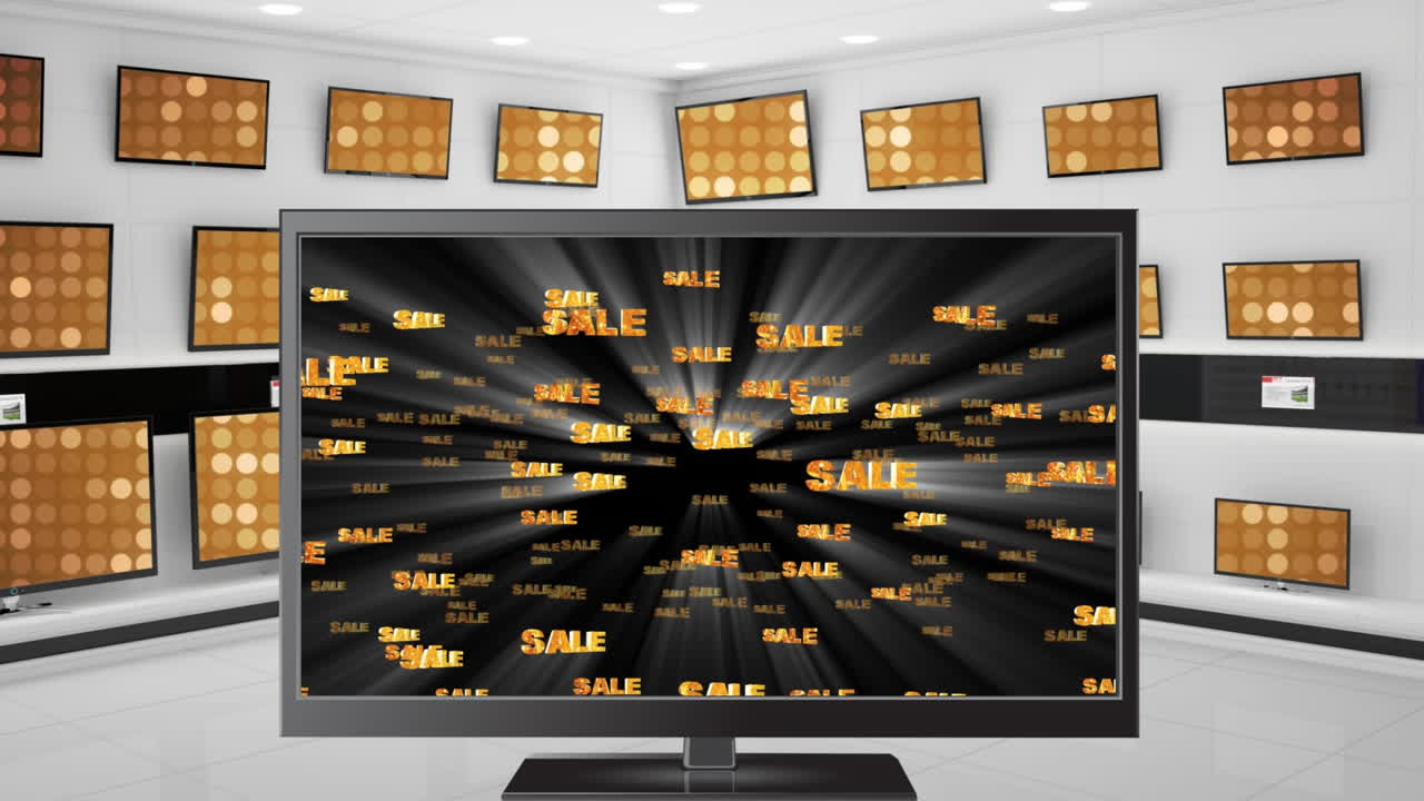 판매 중인 플래트 스크린 텔레비전