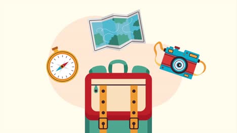 equipo de viaje y exploración
