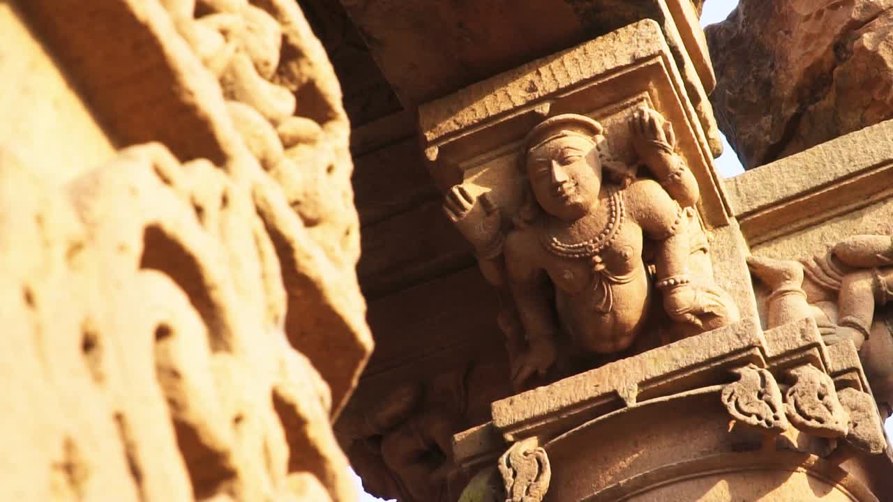 Beautiful sculpture in hindu temple