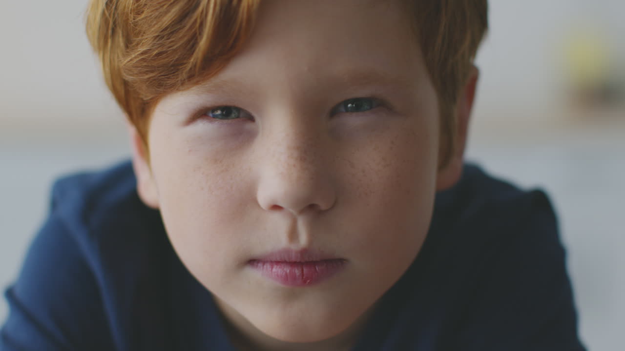 retrato en primer plano de un niño