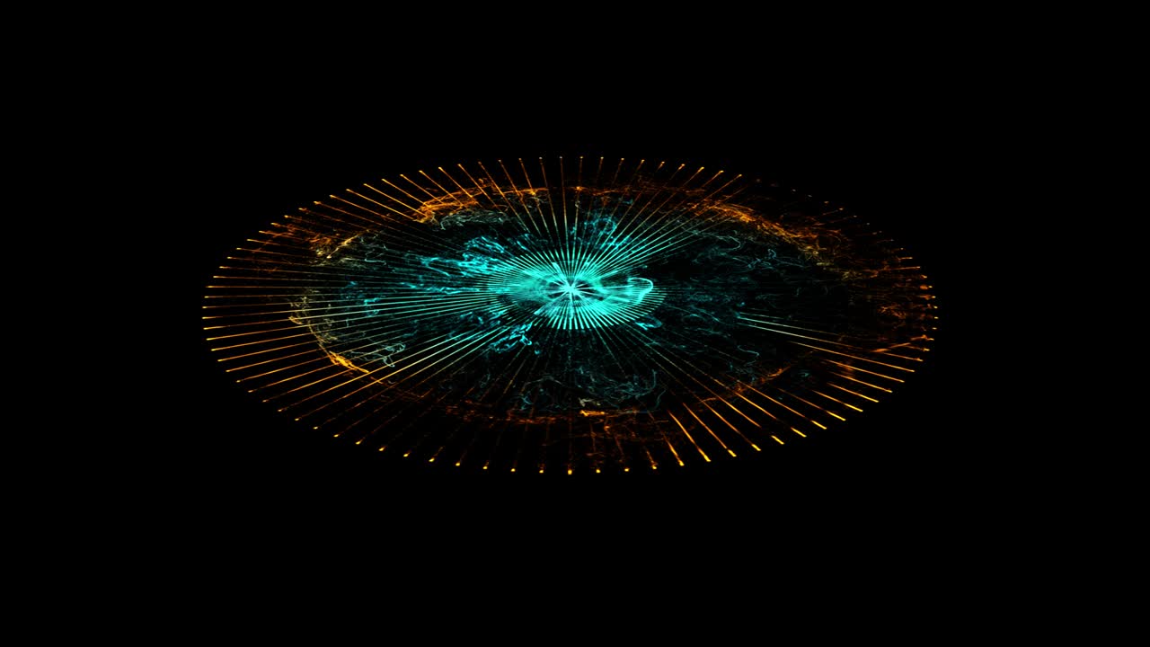 Glowing Sci-fi Gate Or Portal. Time Travel, Outer Space