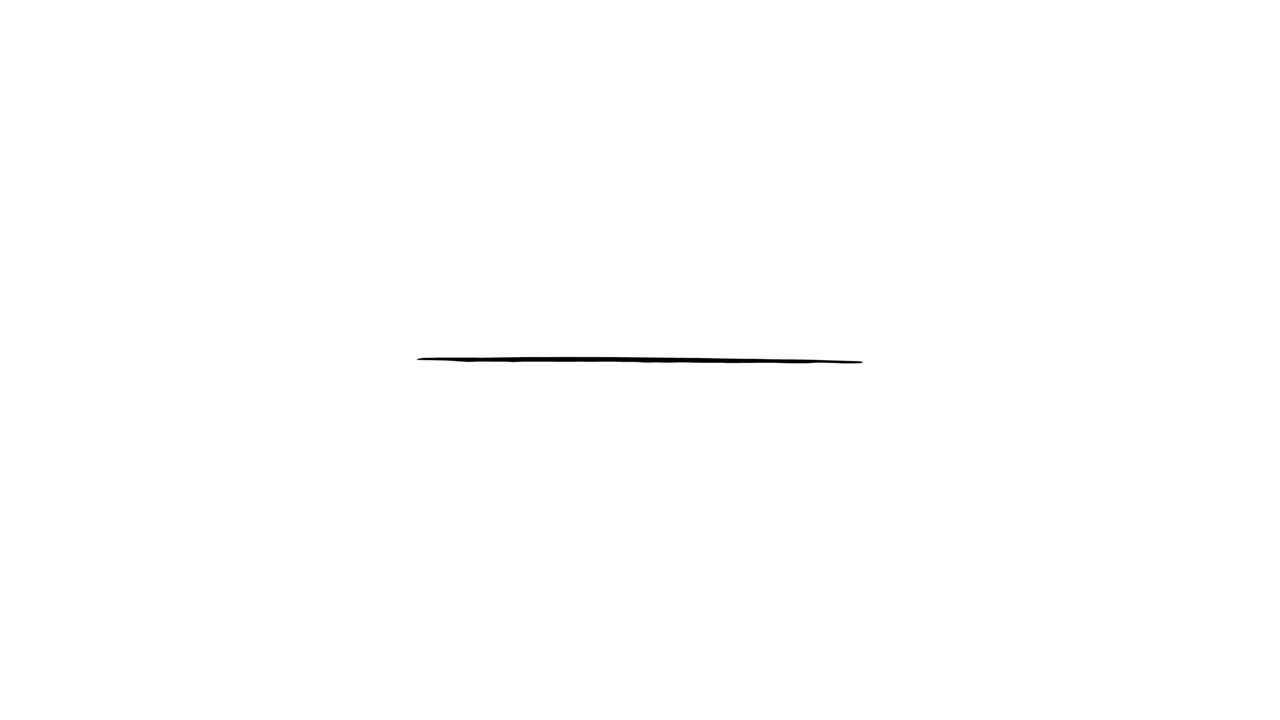 Linea Nera Animata che Appare e Scompare su Sfondo Bianco