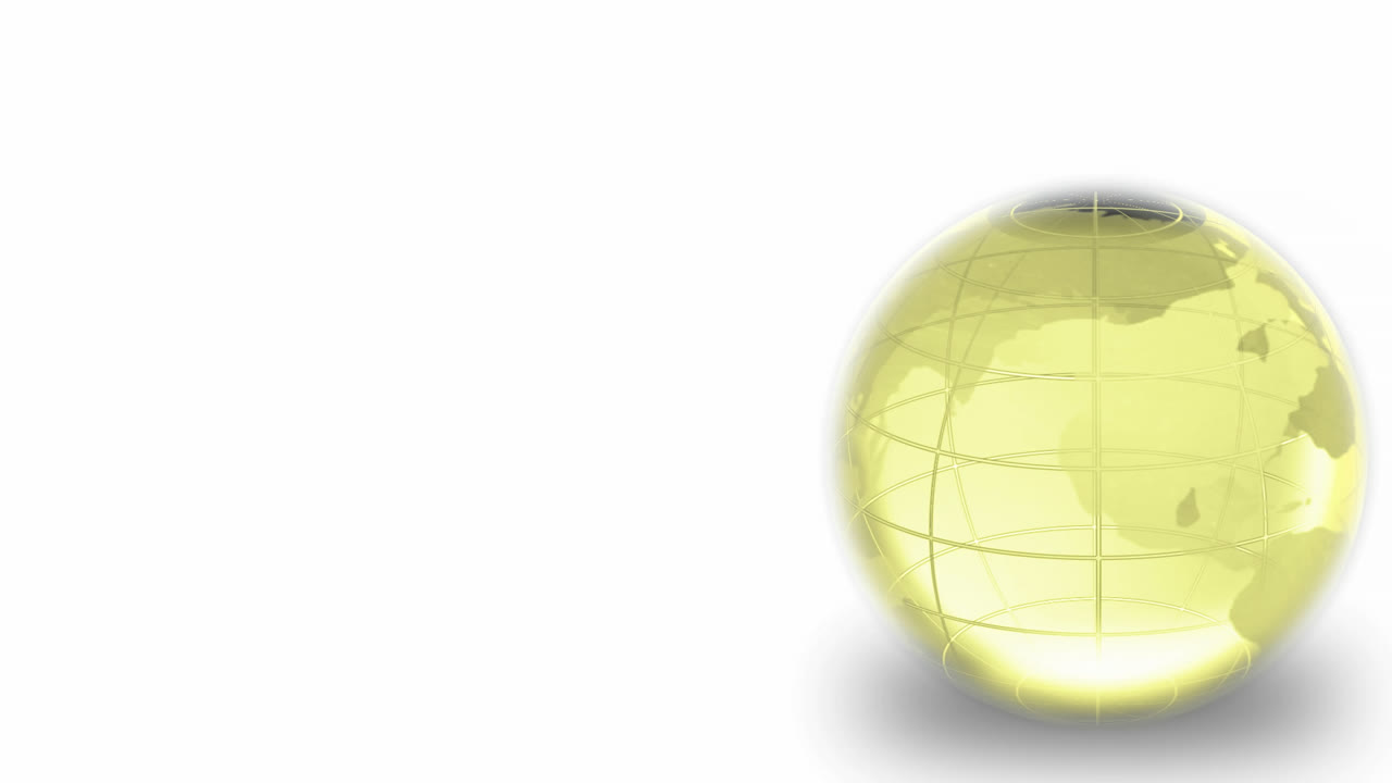 el globo giratorio de vidrio sin costuras.