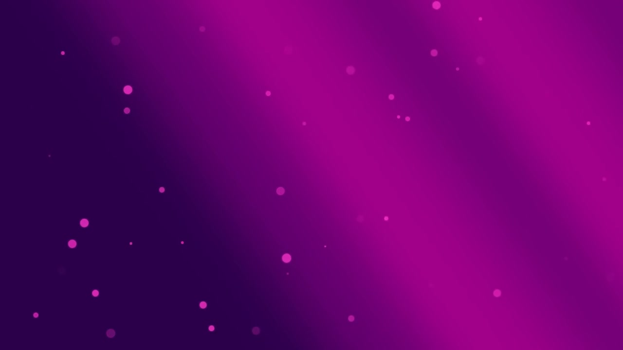 Abstract Motion Background with Floating Particles and Purple Gradient